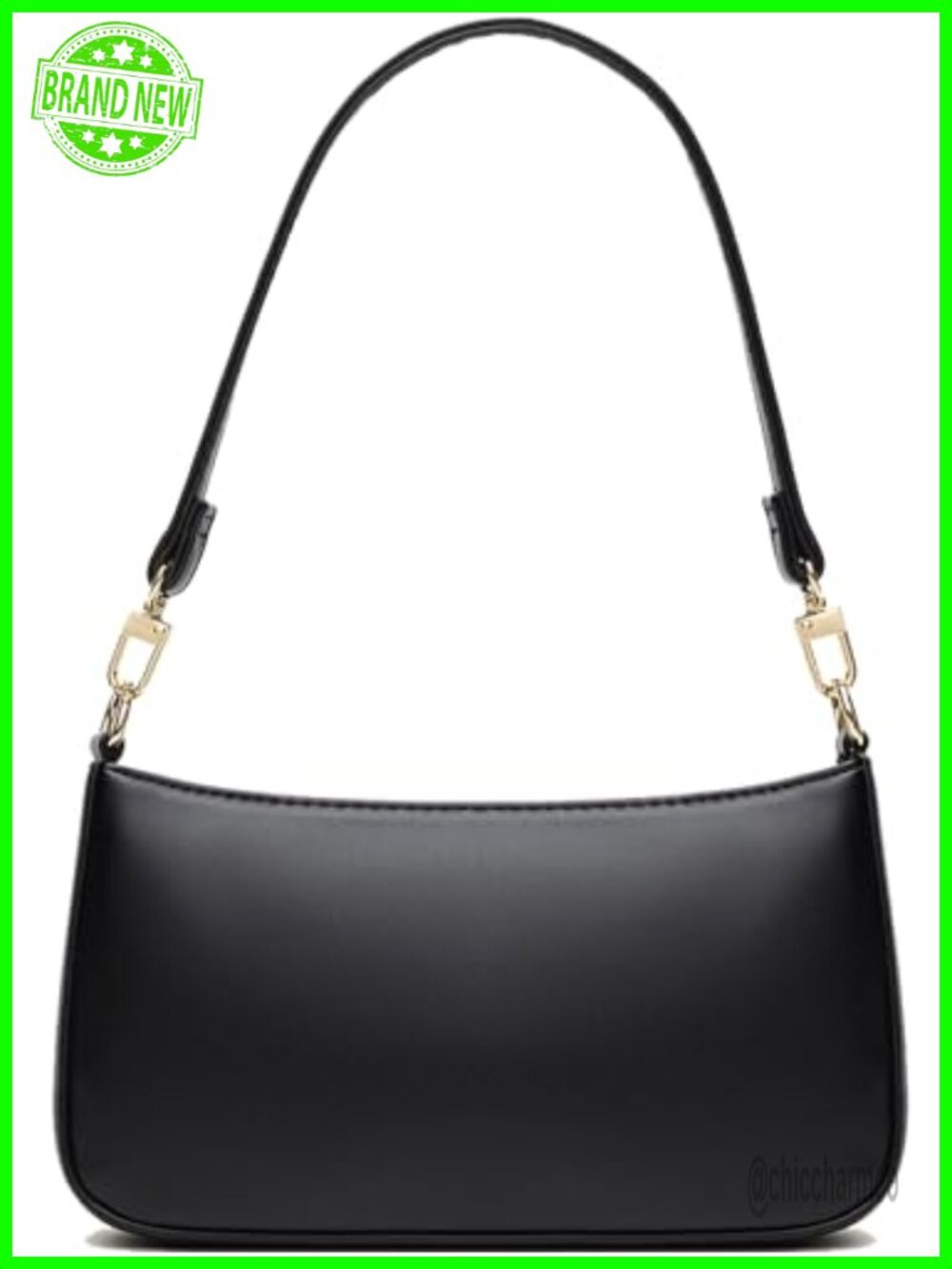 Vegan Leather Hobo Shoulder Bag Crossbody Purse Removable Strap